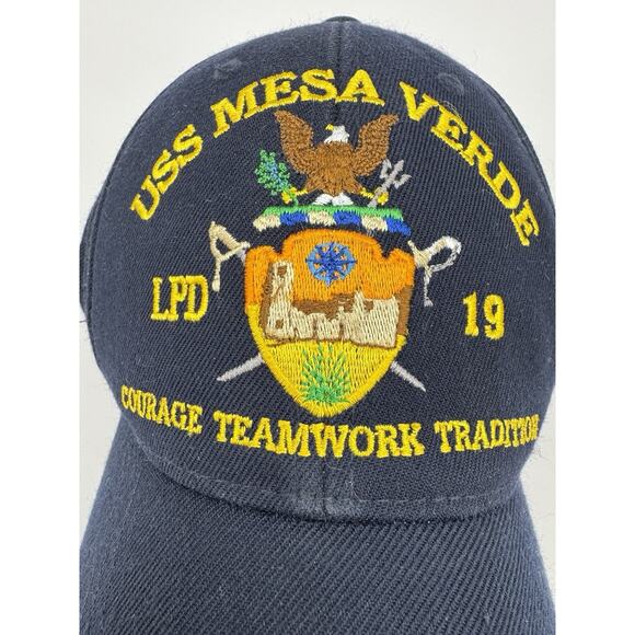 US Navy USS Mesa Verde LPD-19 Command Issued Cap Adjustable Hat United States - Picture 2 of 9